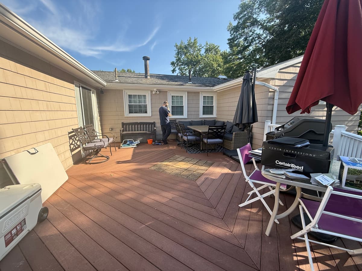 Before: siding project in Randolph, MA